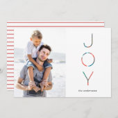 ペイントされた喜びのホリデー写真カード シーズンカード (正面/裏面)