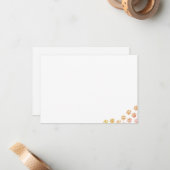 ペイントされた子犬の足跡 水彩画の犬のブランク ノートカード (正面/裏面インサイチュ)