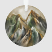ペイントされた山々 オーナメント (裏面)