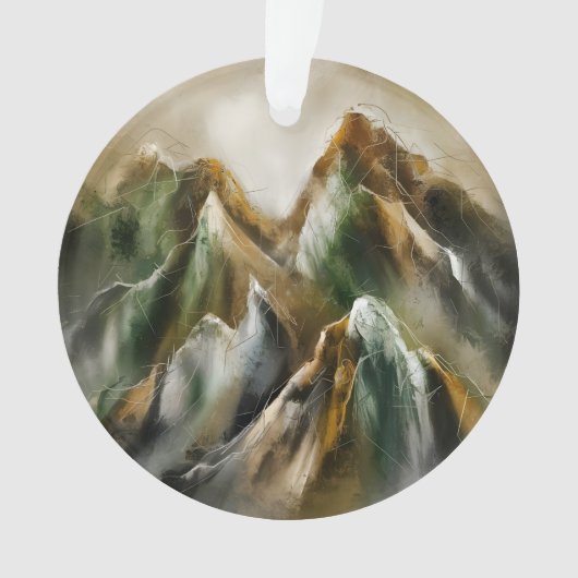 ペイントされた山々 オーナメント (正面)