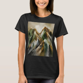 ペイントされた山々 Tシャツ