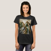 ペイントされた山々 Tシャツ (正面フル)