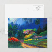 ペイントされた島の小屋のポストカード ポストカード (正面/裏面)