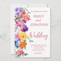 ペイントされた庭の野の花の写真の台本