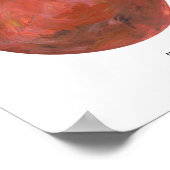 ペイントされた惑星火星アートプリント ポスター (角)