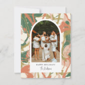 ペイントされた抽象的なアーチの写真 シーズンカード (正面)