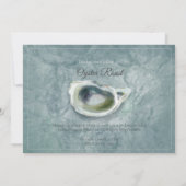 ペイントされた牡蠣のロースト招待状 招待状 (裏面)