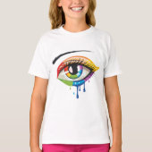ペイントされた目 Tシャツ (正面)