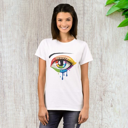 ペイントされた目 Tシャツ