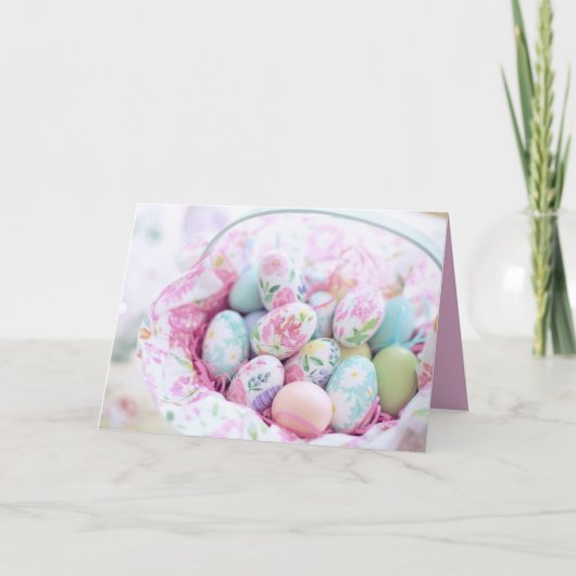 ペイントしたイースターエッグ シーズンカード (正面)