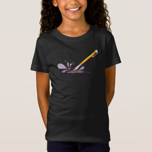 ペイントとペンシルＴシャツ Tシャツ (正面)