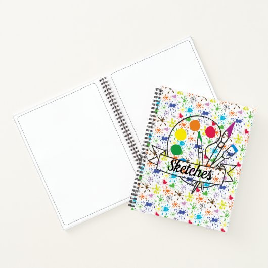 ペイントのしぶきスケッチ ノートブック (内部)