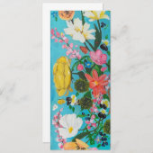 ペイントの花の招待状 招待状 (正面/裏面)