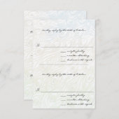 ペイントも素敵なピーコックの羽根を使ったDIYウェディング招待状 受付表 出欠カード (正面/裏面)