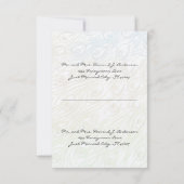 ペイントも素敵なピーコックの羽根を使ったDIYウェディング招待状 受付表 出欠カード (裏面)