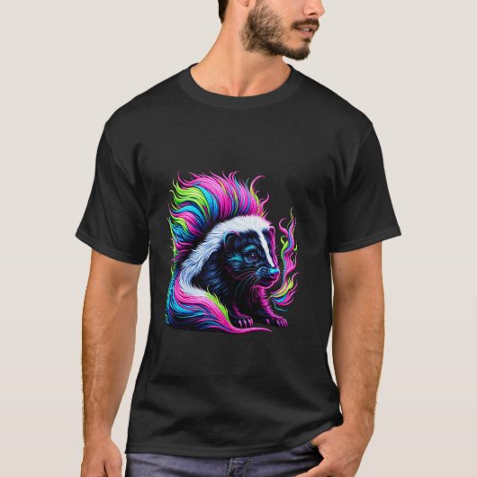 ペイントアートスカンクスカンク Tシャツ (正面)