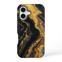 ペイントスタイルの抽象的なデザインが特徴のiPhone 16ケース
