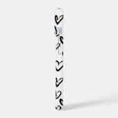 ペイントストロークハート柄 iPhone 15ケース (左側面)