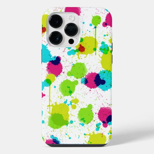 ペイントスプラッシュiPhoneケース iPhoneケース (裏面)