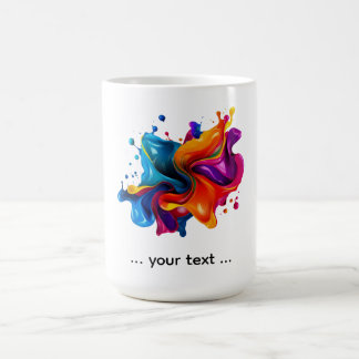 ペイントスプラッターエクスプロージョン コーヒーマグカップ