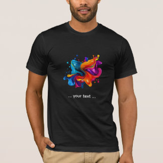 ペイントスプラッターエクスプロージョン Tシャツ