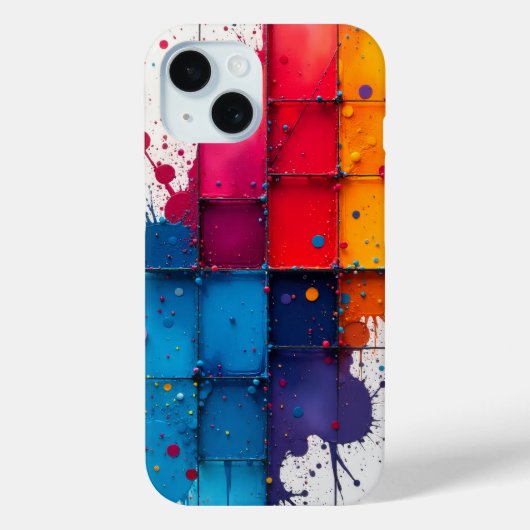ペイントスプラッターiPhoneケース Case-Mate iPhoneケース (裏面)