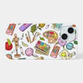 ペイントツールプリント iPhone 15ケース (裏面横)