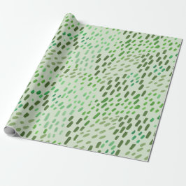 ペイントドットパターン - 手描きアブストラクトブラシ ラッピングペーパー