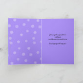 ペイントドット パープル 私のマトロン・オブ・オナー カード (内部)