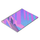 ペイントドリップ鮮やか抽象画 ノートブック (左側)