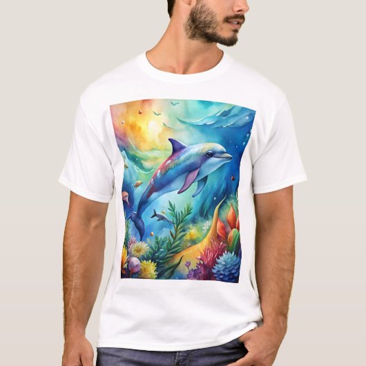 ペイントドルフィン Tシャツ (正面)