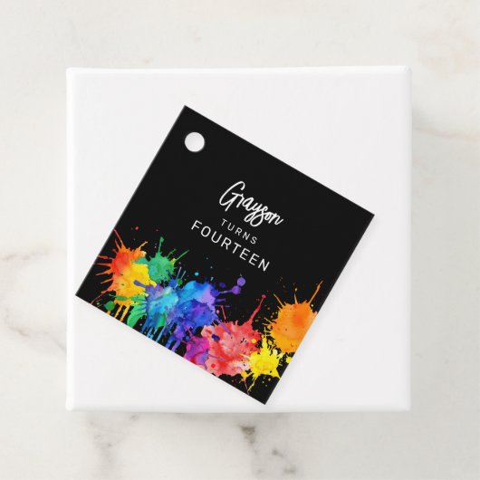 ペイントバリングバースデーパーティー フェイバータグ (インサイチュ)