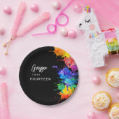 ペイントバリングバースデーパーティー ペーパープレート (パーティー)