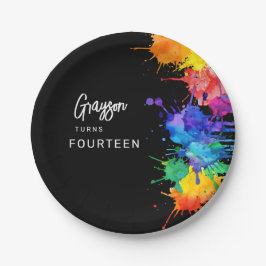 ペイントバリングバースデーパーティー ペーパープレート