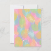 ペイントパーティーの招待状 招待状 (裏面)