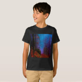 ペイントフォレストの秋の紫の霧 Tシャツ (正面フル)