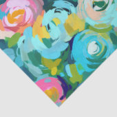 ペイントフラワーのアート カラフルな夏の花の楽しい 薄葉紙 (詳細)