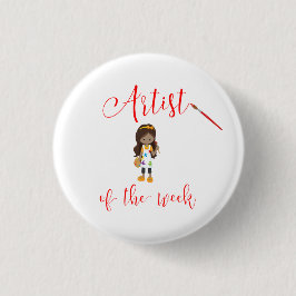 ペイントブラシで週のアーティスト 缶バッジ