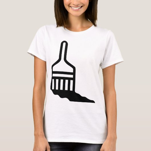 ペイントブラシのアイコン Tシャツ (正面)