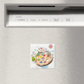 ペイントブラシを持つ子ども マグネット (インサイチュ (食洗機))