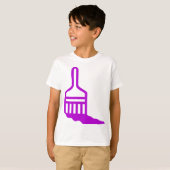ペイントブラシアイコン Tシャツ (正面フル)