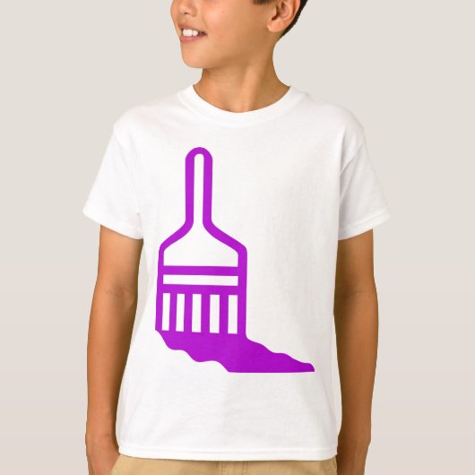 ペイントブラシアイコン Tシャツ (正面)