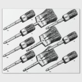 ペイントブラシデザイン ラッピングペーパー (フラット)