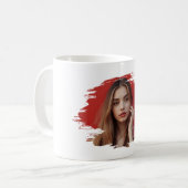 ペイントブラシフォト コーヒーマグカップ (正面左)
