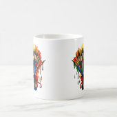 ペイントブラシブーケ コーヒーマグカップ (中央)