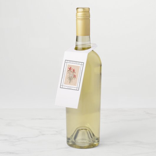 ペイントブラシヴィンテージ母の日 ボトルネックタグ (アングル)