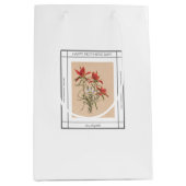 ペイントブラシヴィンテージ母の日 ミディアムペーパーバッグ (正面)