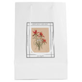 ペイントブラシヴィンテージ母の日 ミディアムペーパーバッグ (裏面)