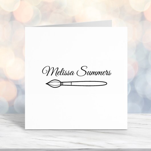 ペイントブラシ名前をカスタムする セルフインキングスタンプ