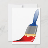 ペイントブラシ招待状 招待状 (正面)